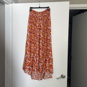 floral skirt